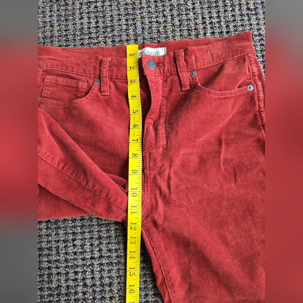 Madewell Women  Rust Corduroy Pants - Picture 7 of 11